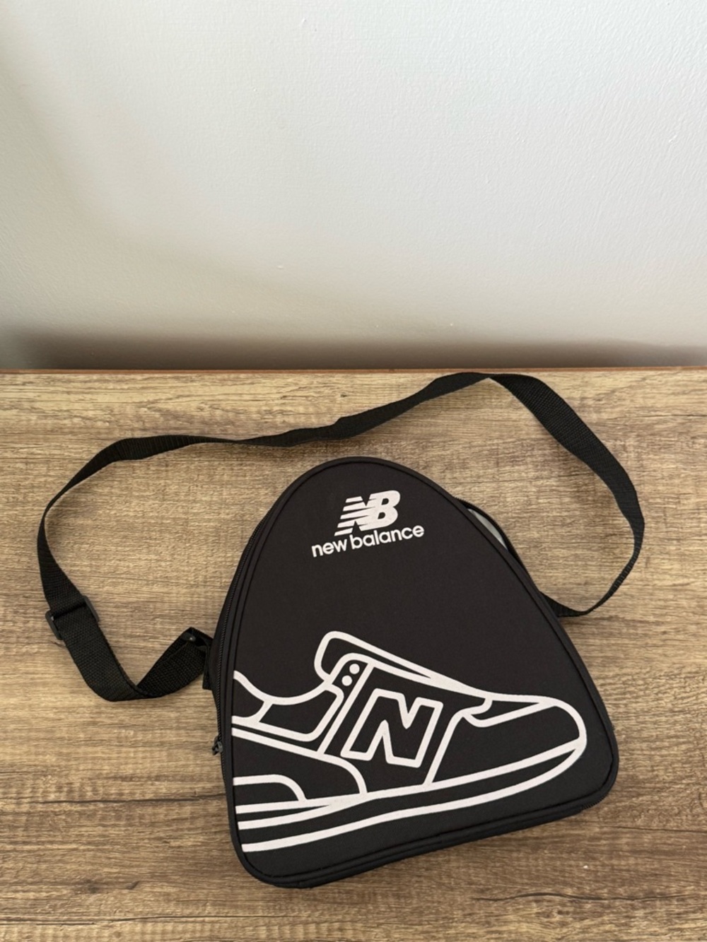 New Balance Black Sling Belt Bag with White Logo